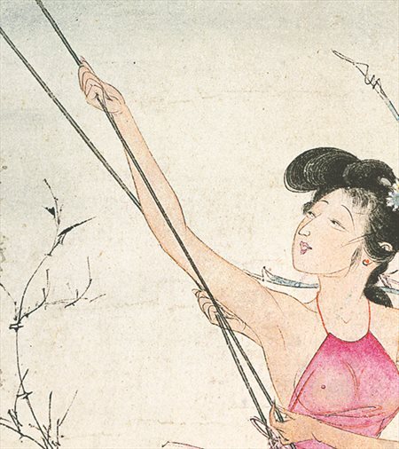 殷都-胡也佛的仕女画和最知名的金瓶梅秘戏图